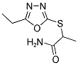 2-[(5-ETHYL-1,3,4-OXADIAZOL-2-YL)SULFANYL]PROPANAMIDE Struktur