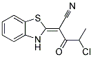 (2E)-2-(1,3-BENZOTHIAZOL-2(3H)-YLIDENE)-4-CHLORO-3-OXOPENTANENITRILE Struktur