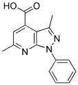 3,6-DIMETHYL-1-PHENYL-1H-PYRAZOLO[3,4-B]PYRIDINE-4-CARBOXYLIC ACID Struktur