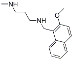 N-[(2-METHOXY-1-NAPHTHYL)METHYL]-N'-METHYLPROPANE-1,3-DIAMINE Struktur