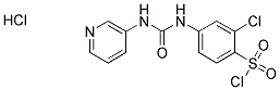 2-CHLORO-4-(3-PYRIDIN-3-YL-UREIDO)-BENZENESULFONYL CHLORIDE HYDROCHLORIDE Struktur