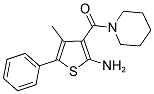 4-METHYL-5-PHENYL-3-(PIPERIDIN-1-YLCARBONYL)THIEN-2-YLAMINE Struktur