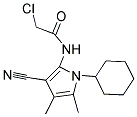 2-CHLORO-N-(3-CYANO-1-CYCLOHEXYL-4,5-DIMETHYL-1H-PYRROL-2-YL)ACETAMIDE Struktur