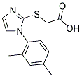 [[1-(2,4-DIMETHYLPHENYL)-1H-IMIDAZOL-2-YL]THIO]ACETIC ACID Struktur