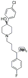 (S)-1-(4-AMINO-4-(4-FLUOROPHENYL)BUTYL)-4-(4-CHLOROPHENYL)PIPERIDIN-4-OL Struktur