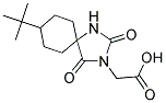 (8-TERT-BUTYL-2,4-DIOXO-1,3-DIAZASPIRO[4.5]DEC-3-YL)ACETIC ACID Struktur