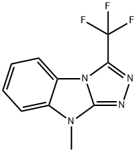 9-METHYL-3-TRIFLUOROMETHYL-9H-BENZO[4,5]IMIDAZO[2,1-C][1,2,4]TRIAZOLE Struktur