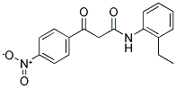 N-(2-ETHYLPHENYL)-3-(4-NITROPHENYL)-3-OXOPROPANAMIDE Struktur