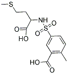 5-([[1-CARBOXY-3-(METHYLTHIO)PROPYL]AMINO]SULFONYL)-2-METHYLBENZOIC ACID Struktur