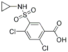 2,4-DICHLORO-5-[(CYCLOPROPYLAMINO)SULFONYL]BENZOIC ACID Struktur