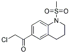 2-CHLORO-1-[1-(METHYLSULFONYL)-1,2,3,4-TETRAHYDROQUINOLIN-6-YL]ETHANONE Struktur