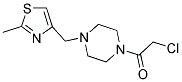 1-(CHLOROACETYL)-4-[(2-METHYL-1,3-THIAZOL-4-YL)METHYL]PIPERAZINE Struktur