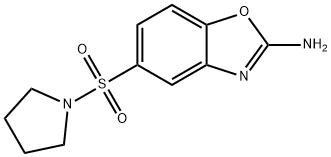 5-(PYRROLIDIN-1-YLSULFONYL)-1,3-BENZOXAZOL-2-AMINE Struktur