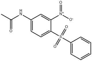 4-ACETAMIDO-2-NITRODIPHENYL SULPHONE Struktur