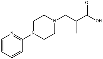 2-METHYL-3-(4-PYRIDIN-2-YL-PIPERAZIN-1-YL)-PROPIONIC ACID Struktur