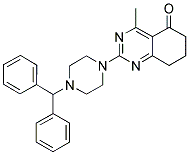 2-(4-BENZHYDRYLPIPERAZIN-1-YL)-4-METHYL-7,8-DIHYDROQUINAZOLIN-5(6H)-ONE Struktur