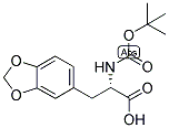 (S)-3-BENZO[1,3]DIOXOL-5-YL-2-TERT-BUTOXYCARBONYLAMINO-PROPIONIC ACID Struktur