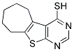 5H-CYCLOHEPTA[4,5]THIENO[2,3-D]PYRIMIDINE-4-THIOL, 6,7,8,9-TETRAHYDRO- Struktur