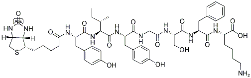 BIOTIN-TYR-ILE-TYR-GLY-SER-PHE-LYS-OH Struktur