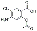 2-ACETOXY-4-AMINO-5-CHLOROBENZOIC ACID Struktur