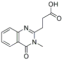 3-(3-METHYL-4-OXO-3,4-DIHYDROQUINAZOLIN-2-YL)PROPANOIC ACID Struktur