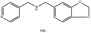 BENZO[1,3]DIOXOL-5-YLMETHYL-PYRIDIN-4-YLMETHYL-AMINE HYDROBROMIDE Struktur