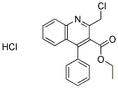 ETHYL 2-(CHLOROMETHYL)-4-PHENYLQUINOLINE-3-CARBOXYLATE HYDROCHLORIDE Struktur