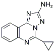 5-CYCLOPROPYL[1,2,4]TRIAZOLO[1,5-C]QUINAZOLIN-2-AMINE Struktur