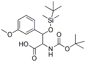 2-TERT-BUTOXYCARBONYLAMINO-3-(TERT-BUTYL-DIMETHYL-SILANYLOXY)-3-(3-METHOXY-PHENYL)-PROPIONIC ACID Struktur