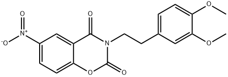 3-(3,4-DIMETHOXYPHENETHYL)-6-NITRO-2H-1,3-BENZOXAZINE-2,4(3H)-DIONE Struktur