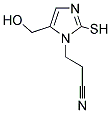 3-(5-HYDROXYMETHYL-2-MERCAPTO-IMIDAZOL-1-YL)-PROPIONITRILE Struktur