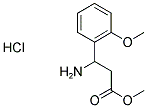 3-AMINO-3-(2-METHOXY-PHENYL)-PROPIONIC ACID METHYL ESTER HYDROCHLORIDE Struktur