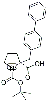 BOC-(S)-ALPHA-(4-BIPHENYLMETHYL)-PROLINE Struktur