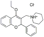 1-[(4-ETHOXY-2-PHENYL-2H-CHROMEN-3-YL)METHYL]PIPERIDINIUM CHLORIDE Struktur