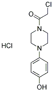 4-[4-(CHLOROACETYL)PIPERAZIN-1-YL]PHENOL HYDROCHLORIDE Struktur