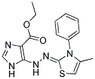 ETHYL 5-[(2Z)-2-(4-METHYL-3-PHENYL-1,3-THIAZOL-2(3H)-YLIDENE)HYDRAZINO]-1H-IMIDAZOLE-4-CARBOXYLATE Struktur