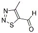 4-METHYL-1,2,3-THIADIAZOLE-5-CARBALDEHYDE Struktur