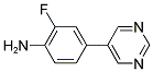 2-FLUORO-4-(5-PYRIMIDINYL)ANILINE Struktur