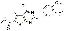 METHYL 4-CHLORO-2-(3,4-DIMETHOXYBENZYL)-5-METHYLTHIENO[2,3-D]PYRIMIDINE-6-CARBOXYLATE Struktur