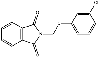 2-[(3-CHLOROPHENOXY)METHYL]-1H-ISOINDOLE-1,3(2H)-DIONE Struktur