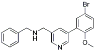 N-BENZYL-1-[5-(5-BROMO-2-METHOXYPHENYL)PYRIDIN-3-YL]METHANAMINE Struktur