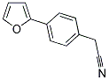 [4-(2-FURYL)PHENYL]ACETONITRILE Struktur