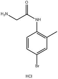 2-AMINO-N-(4-BROMO-2-METHYLPHENYL)ACETAMIDE HYDROCHLORIDE Struktur