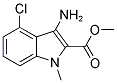 3-AMINO-4-CHLORO-1-METHYL-1H-INDOLE-2-CARBOXYLIC ACID METHYL ESTER Struktur