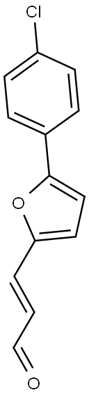 (2E)-3-[5-(4-CHLOROPHENYL)-2-FURYL]ACRYLALDEHYDE Struktur