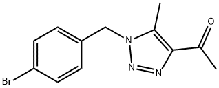 1-[1-(4-BROMOBENZYL)-5-METHYL-1H-1,2,3-TRIAZOL-4-YL]-1-ETHANONE Struktur