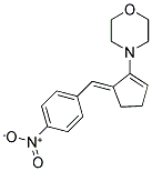 4-[5-(4-NITRO-BENZYLIDENE)-CYCLOPENT-1-ENYL]-MORPHOLINE Struktur