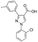 1-(2-CHLOROPHENYL)-3-(3-METHYLPHENYL)-1H-PYRAZOLE-4-CARBOXYLIC ACID Struktur