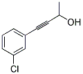 4-(3-CHLOROPHENYL)-3-BUTYN-2-OL Struktur