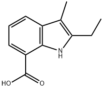 2-ETHYL-3-METHYL-1H-INDOLE-7-CARBOXYLIC ACID Struktur